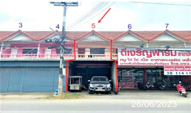 อาคารพาณิชย์หลุดจำนอง ธ.ธนาคารกสิกรไทย ลำพูน เมืองลำพูน มะเขือแจ้